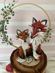 Foxes Cake Topper (ex display)