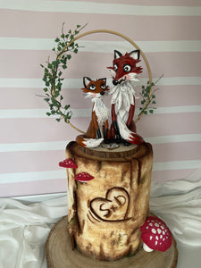 Foxes Cake Topper (ex display)