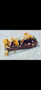 Festive Brownie Yule Log