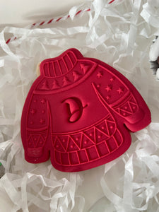 Personalised Christmas Jumper Biscuit